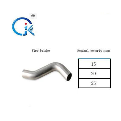 La curva de acero inoxidable de pulido con el hilo externo 90 niquela blanco