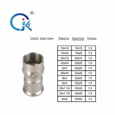 Pulido superficial de la instalación de tuberías del zócalo del acero inoxidable DN54