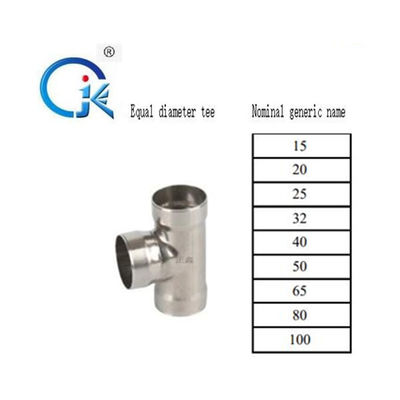 acero inoxidable 304L que sondea las colocaciones, colocación de M Type Reducing T