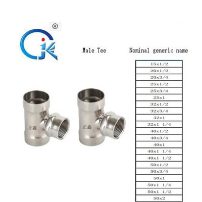 DVGW/WRAS M Profile Press Fittings 1.6MPa que junta la colocación de acero inoxidable