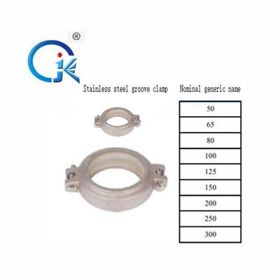 Las colocaciones acanaladas de acero inoxidables del reborde del tubo del OEM 2Mpa forjaron 304 SS sueldan con autógena la abrazadera